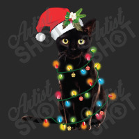 Black Cat Santa Tangled Up In Christmas Lights Sweatshirt Toddler T-shirt | Artistshot