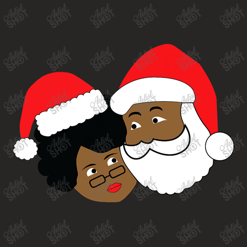 Black Santa And M.r.s. C.la.u.s Ethnic Christmas Ladies Fitted T-Shirt by good0396 | Artistshot