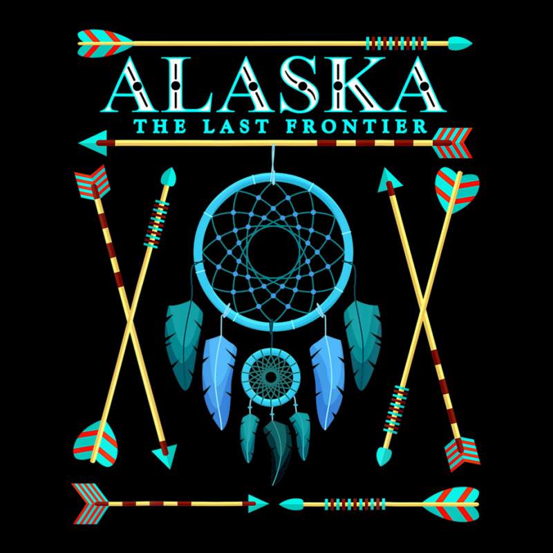 Dreamcatcher Alaska Native American Alaska State Pride Cropped Hoodie by katharinemcmichael90 | Artistshot