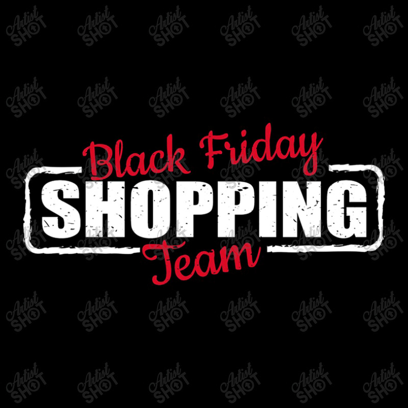 Black Friday Shopping Team   Red White Pocket T-Shirt by kalmasem | Artistshot