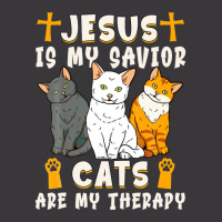 Jesus Is My Savior Cats Are My Therapy Ladies Curvy T-shirt | Artistshot