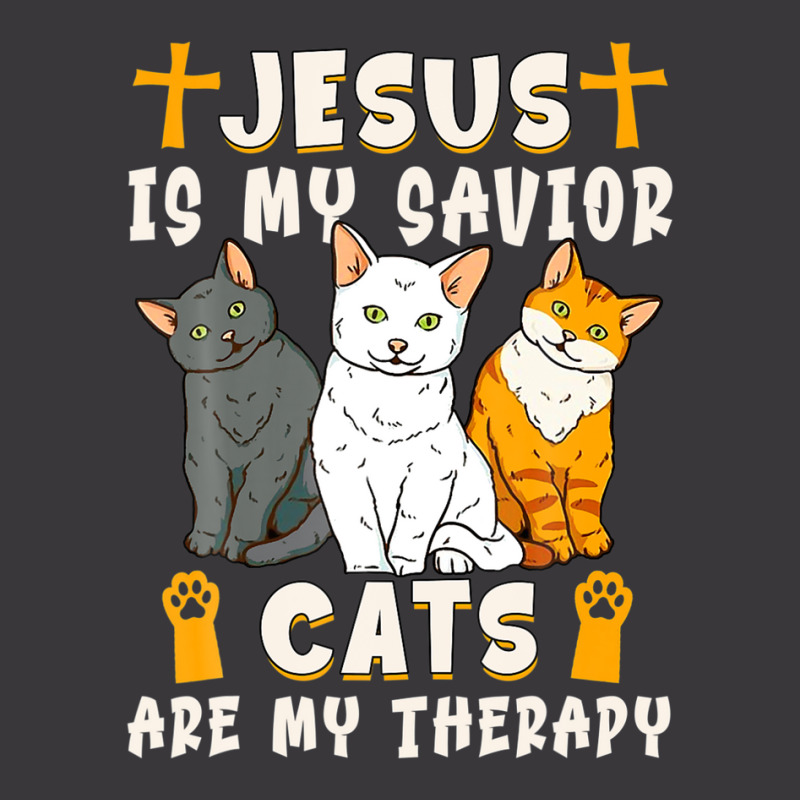 Jesus Is My Savior Cats Are My Therapy Ladies Curvy T-Shirt by arabianartyom | Artistshot