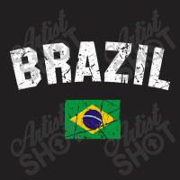 Brazil Brasil Flag Vintage  Men Women Kids Brazil T-shirt | Artistshot