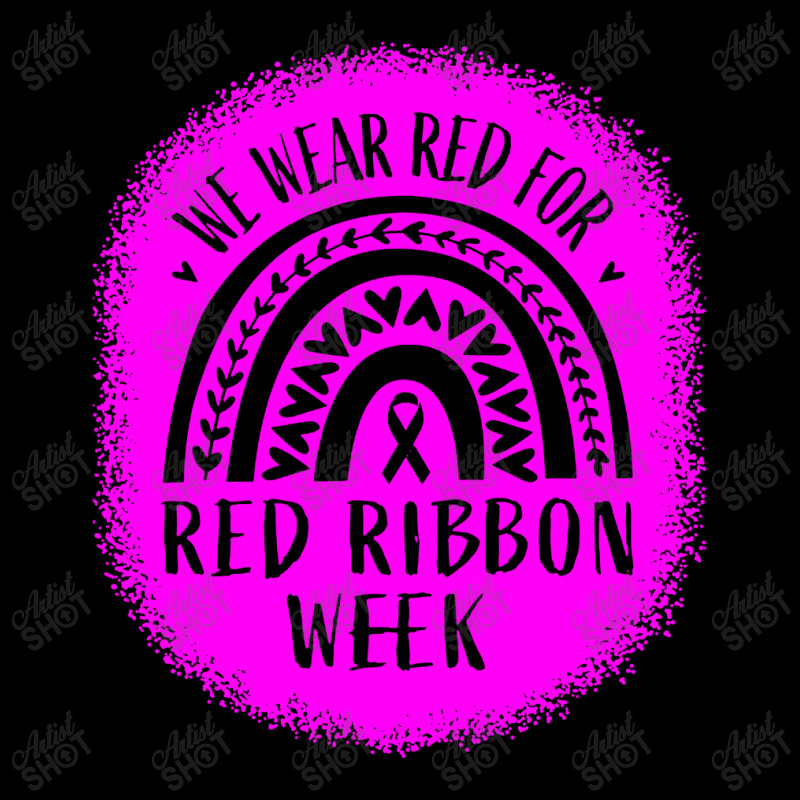 Red Ribbon Week Awareness V-neck Tee | Artistshot