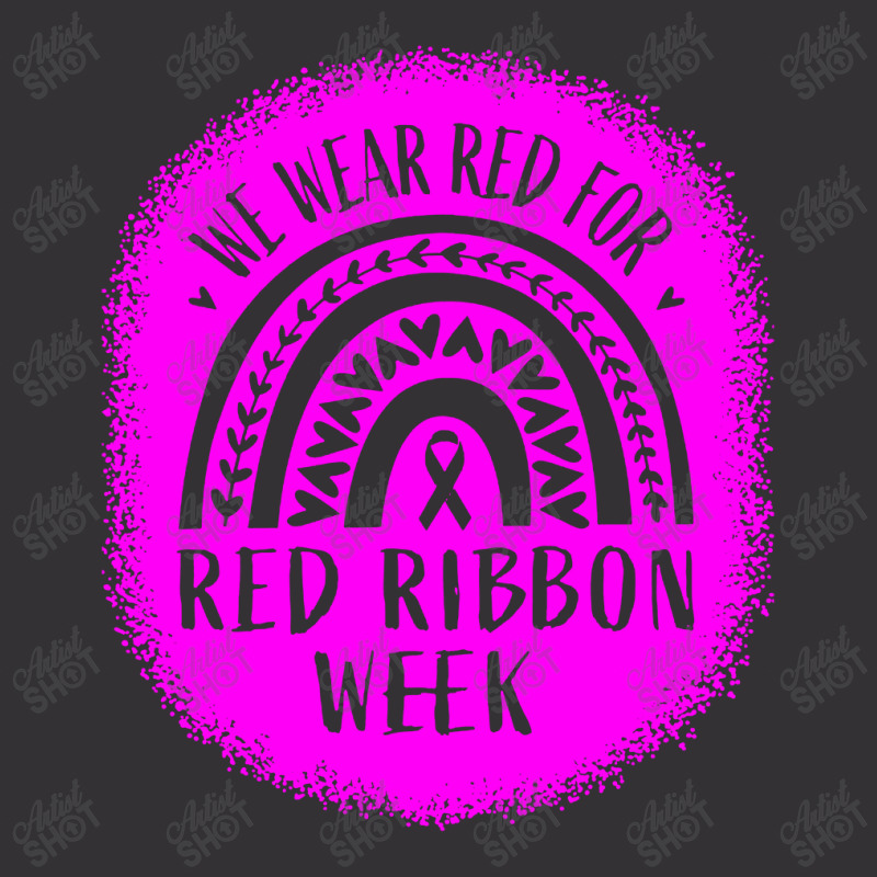 Red Ribbon Week Awareness Vintage Short | Artistshot