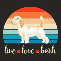 Petit Basset Griffon Vendeen T  Shirt Live Love Bark Petit Basset Grif Ladies Fitted T-shirt | Artistshot