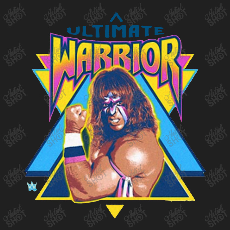 Flexing Ultimate Warrior Drawstring Bags | Artistshot