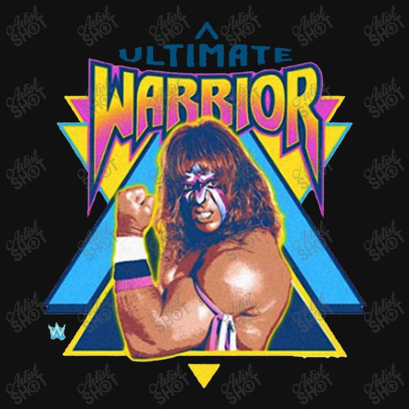 Flexing Ultimate Warrior Portrait Canvas Print | Artistshot