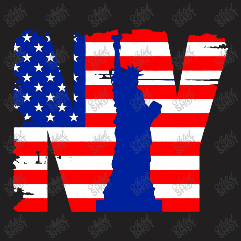 Vintage New York City Usa Flag Graphic Tees, New York City T-shirt | Artistshot