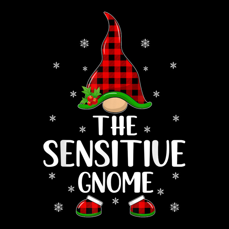 Matching Family Buffalo Plaid The Sensitive Gnome Christmas T Shirt Cropped Hoodie by cm-arts | Artistshot