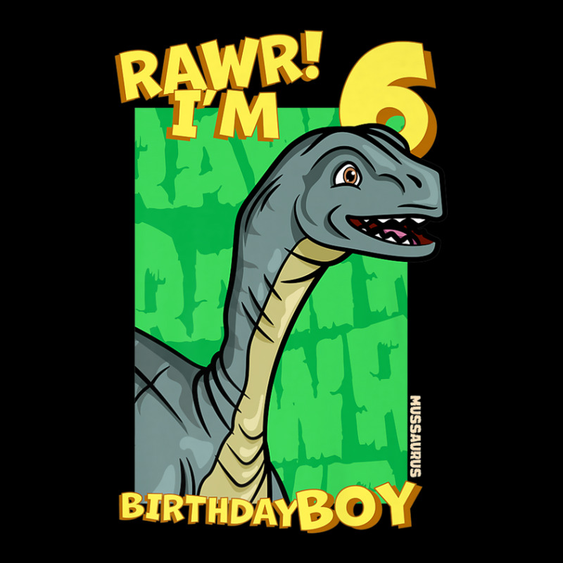 Rawr! I'm 6 Birthday Boys 6th Birthday Dino Mussaurus Unisex Jogger | Artistshot