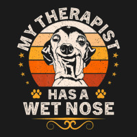 My Therapist Has A Wet Nose Italian Greyhound Dog Vintage Full-length Apron | Artistshot