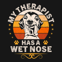 My Therapist Has A Wet Nose Italian Greyhound Dog Vintage Medium-length Apron | Artistshot