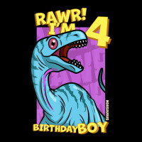 Rawr! I'm 4 Birthday Boys 4th Birthday Dino Noasaurus Men's Long Sleeve Pajama Set | Artistshot