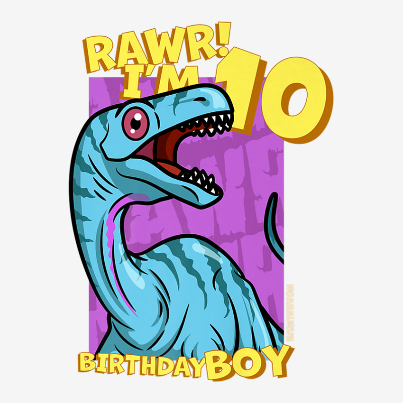 Rawr! I'm 10 Birthday Boys 10th Birthday Dino Noasaurus Adjustable Cap | Artistshot