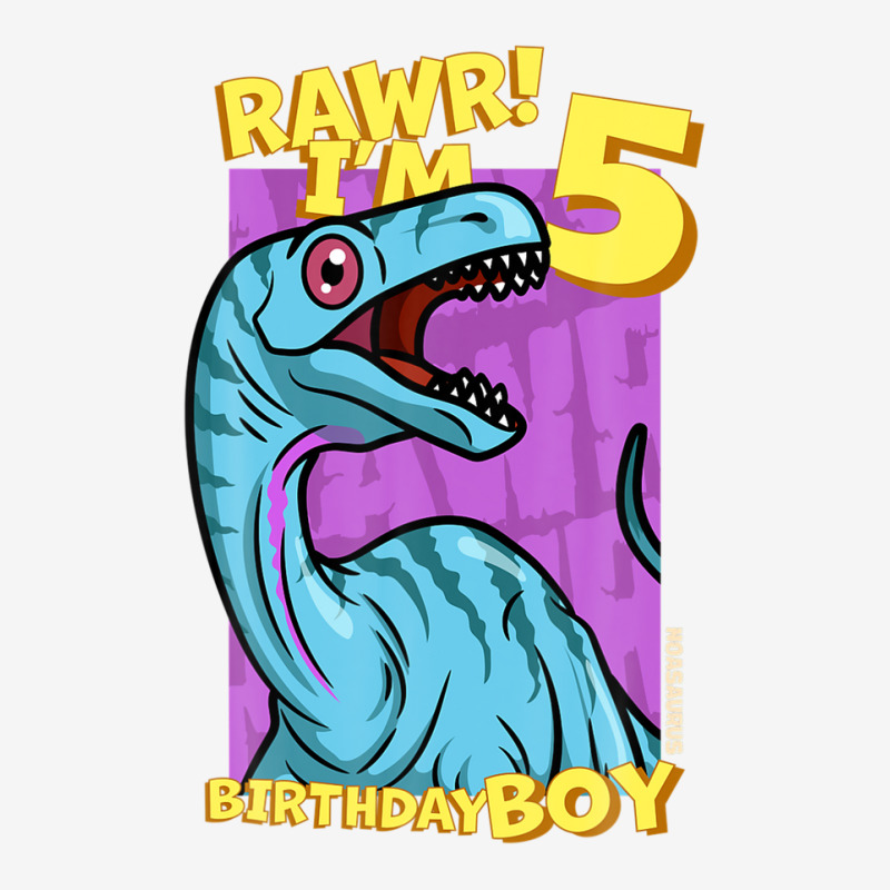 Rawr! I'm 5 Birthday Boys 5th Birthday Dino Noasaurus Adjustable Cap | Artistshot