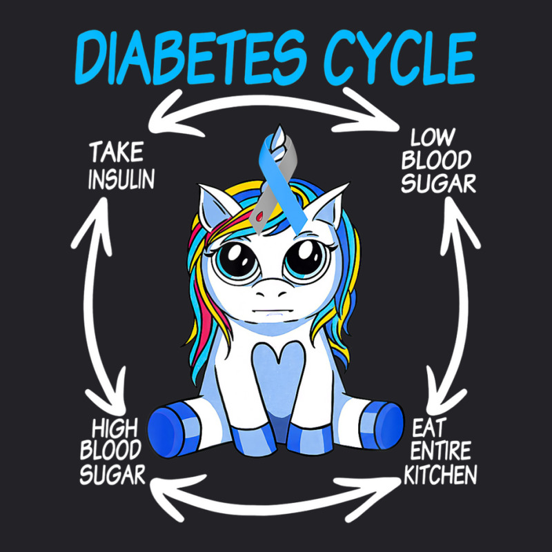 Diabetic Cycle Funny Unicorn Diabetes Awareness Youth Tee by PecorelliMatalyn1992 | Artistshot