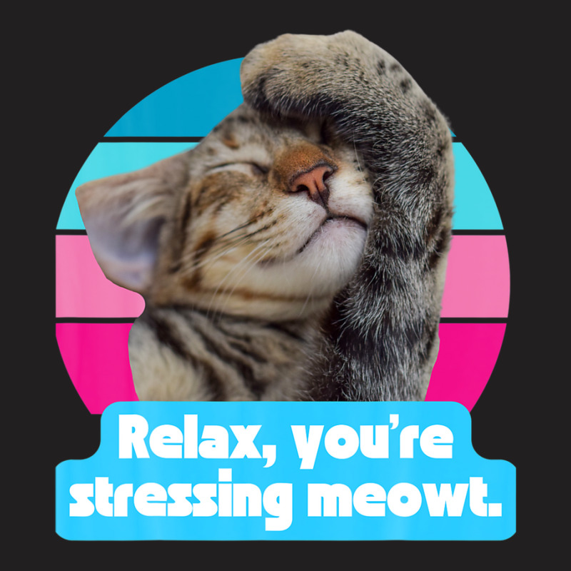 Funny Cat Meme Kitty Feline Lover You're Stressing Meowt T-shirt | Artistshot