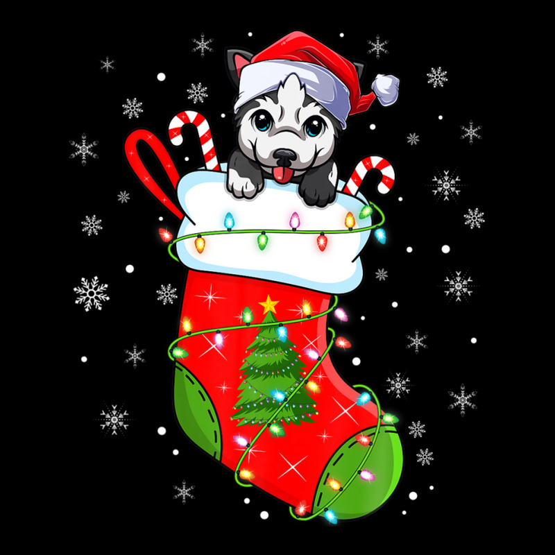 Alaskan Malamute Dog In Christmas Socks Xmas Graphic Youth T-shirt | Artistshot