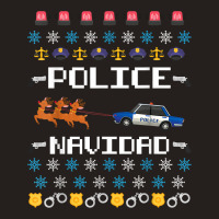 Police Navidad Ugly Christmas Sweater Funny Policeman X Mas T Shirt Tank Top | Artistshot