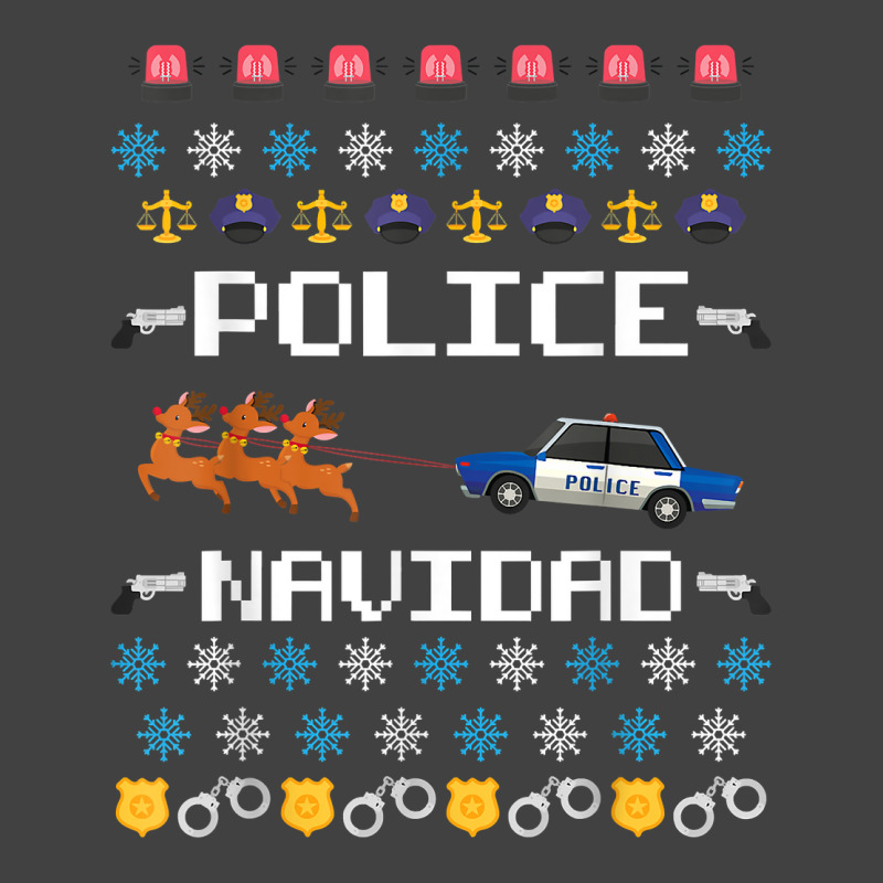 Police Navidad Ugly Christmas Sweater Funny Policeman X Mas T Shirt Vintage T-shirt | Artistshot