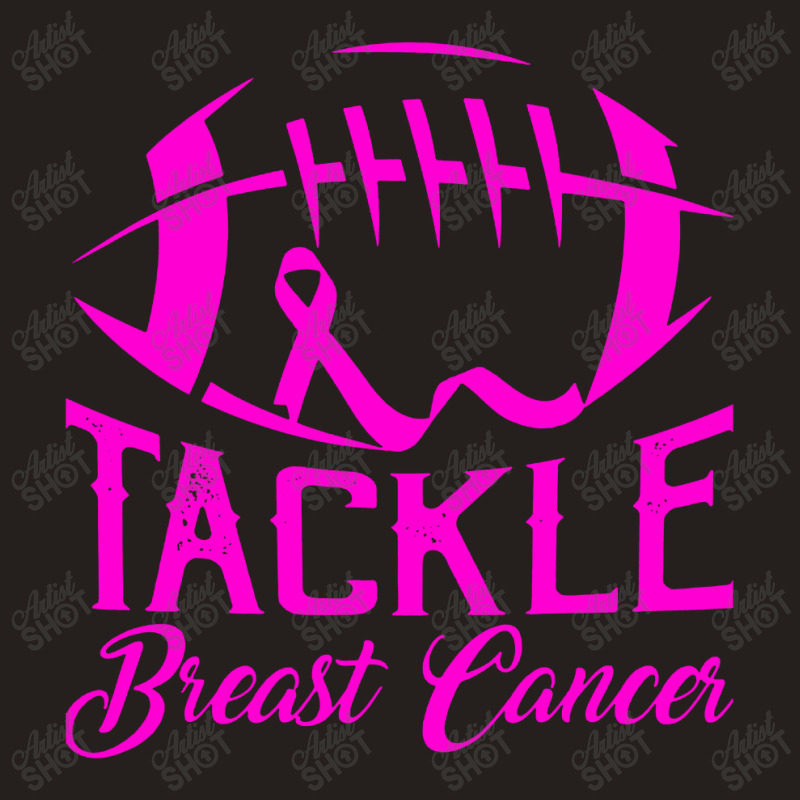 Tackle Awareness American Football Pink Ribbon Tank Top | Artistshot