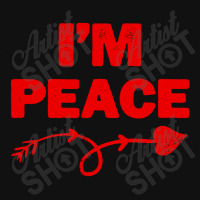 I'm Peace Apparels Funny Couple's Matching Metal Print Square | Artistshot