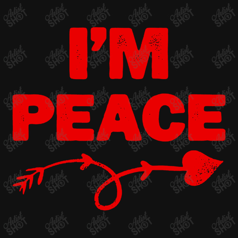 I'm Peace Apparels Funny Couple's Matching Metal Print Square | Artistshot