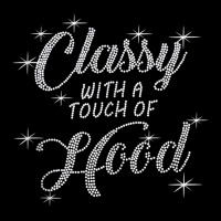 Classy With A Touch Of Hood Rhinestones Design For Girl Tank Top Lightweight Hoodie | Artistshot