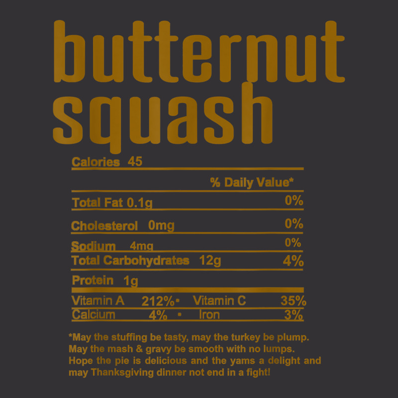 Thanksgiving Christmas Butternut Squash Nutritional Facts T Shirt Vintage Hoodie by cm-arts | Artistshot