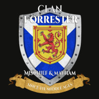 Forrester Scottish Family Clan Scotland Shield Long Sleeve T Shirt Scorecard Crop Tee | Artistshot