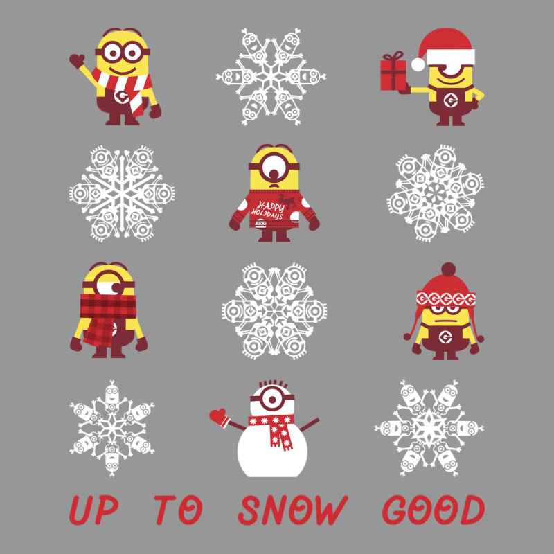 Despicable Me Minions Snowflake Christmas Long Sleeve Tee Women's V-Neck T-Shirt by cm-arts | Artistshot