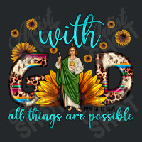 With God All Things Are Possible Matthew 19 26 Crewneck Sweatshirt | Artistshot