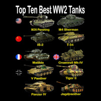 Top Ten Best Ww2 Tanks M4 Sherman Panzer Iv Tiger Ii T 34 T Shirt Pocket T-shirt | Artistshot