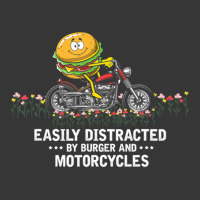 Easily Distracted By Burger And Motorcycles, Biker Dad Toddler Hoodie | Artistshot