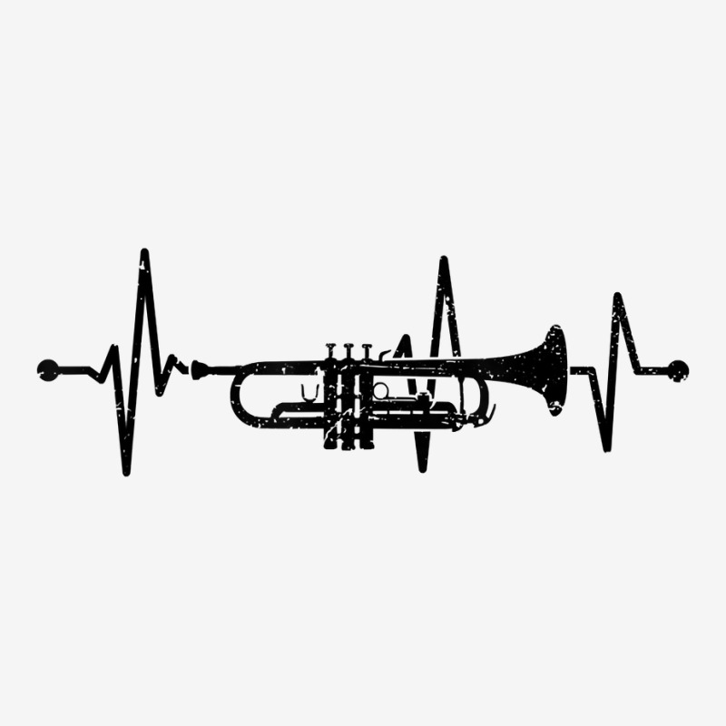 Trumpet Heartbeat Orchestra Musician Trumpeter T Shirt Landscape Canvas Print | Artistshot