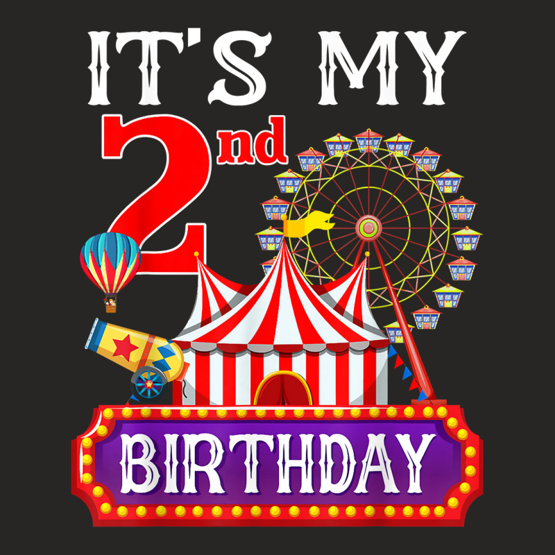 It's My 2nd Birthday Ringmaster Circus Theme Carnival Bday T Shirt Ladies Fitted T-Shirt by cm-arts | Artistshot