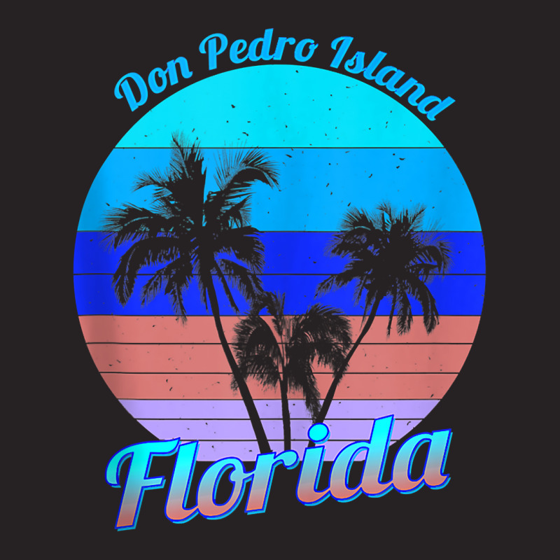 Don Pedro Island Florida Retro Tropical Palm Trees Vacation Tank Top Vintage Cap by cm-arts | Artistshot