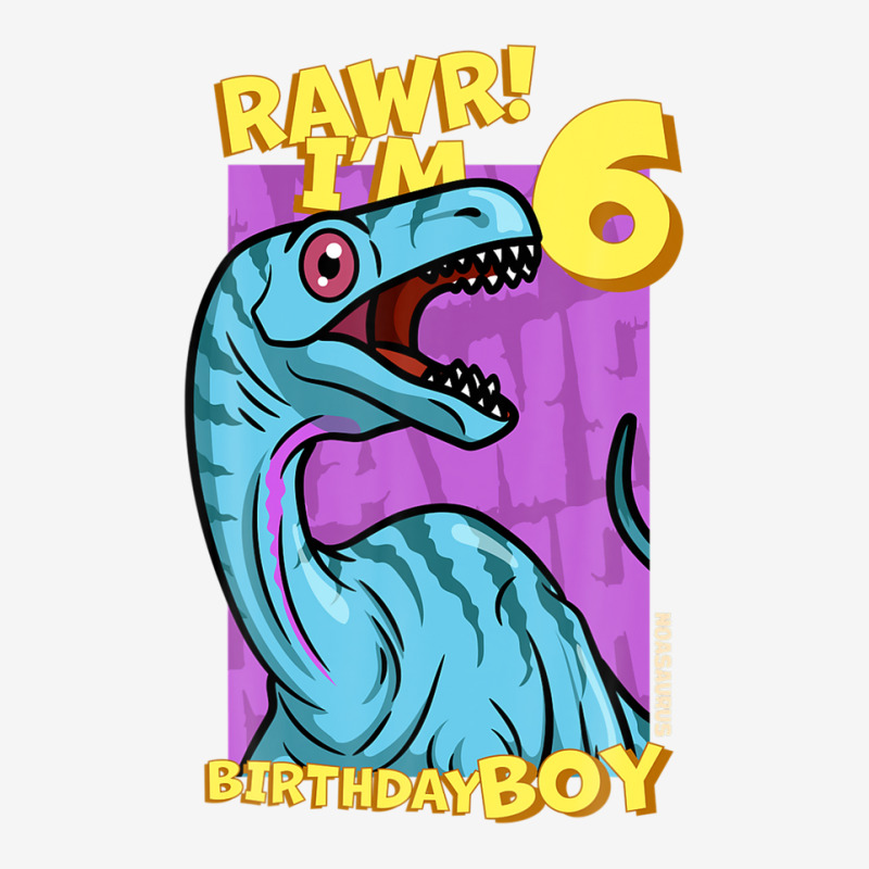 Rawr! I'm 6 Birthday Boys 6th Birthday Dino Noasaurus Adjustable Cap | Artistshot