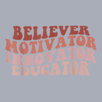 Believer Motivator Innovator Educator Retro Teacher Gifts T Shirt Tank Dress | Artistshot