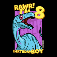 Rawr! I'm 8 Birthday Boys 8th Birthday Dino Noasaurus Toddler 3/4 Sleeve Tee | Artistshot