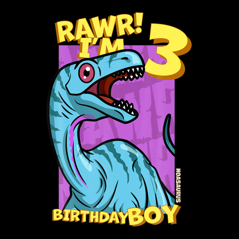 Rawr! I'm 3 Birthday Boys 3rd Birthday Dino Noasaurus Unisex Jogger | Artistshot