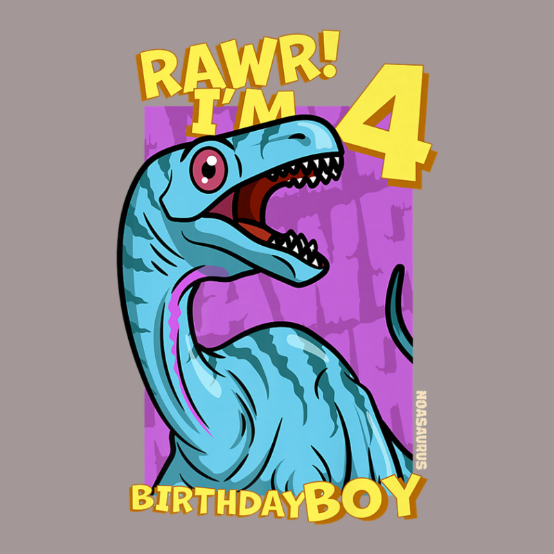 Rawr! I'm 4 Birthday Boys 4th Birthday Dino Noasaurus Vintage Short | Artistshot