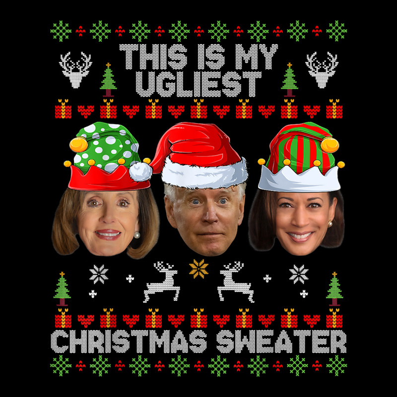 This Is My Ugliest Christmas Sweater Funny Joe Biden Kamala T Shirt Mousepad | Artistshot