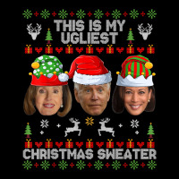 This Is My Ugliest Christmas Sweater Funny Joe Biden Kamala T Shirt Adjustable Strap Totes | Artistshot