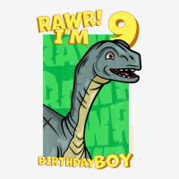 Rawr! I'm 9 Birthday Boys 9th Birthday Dino Mussaurus Portrait Canvas Print | Artistshot