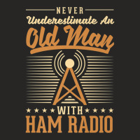 Amateur Radio Operator Old Man Amateur Radio Premium T Shirt Ladies Fitted T-shirt | Artistshot