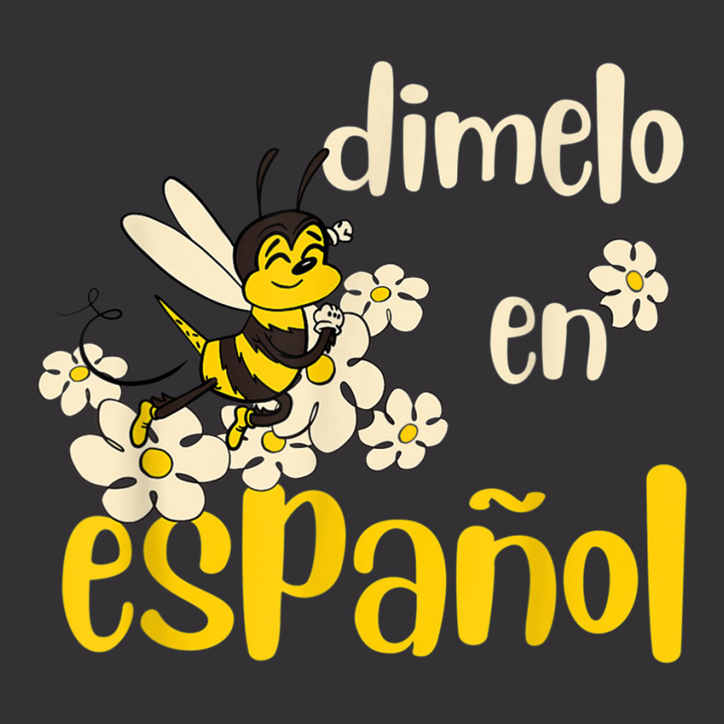 Dimelo En Espanol Cute Bee Spanish Teacher Maestra Bilingue T Shirt Vintage Hoodie And Short Set by cm-arts | Artistshot