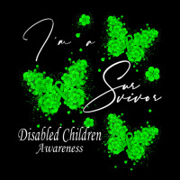 I'm A Survivor Disabled Children Awareness Butterfly T Shirt Toddler Sweatshirt | Artistshot