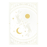 Celestial Sun Moon Cycle Pagan Wiccan Ying Yang Tarot Card Tank Top Sticker | Artistshot